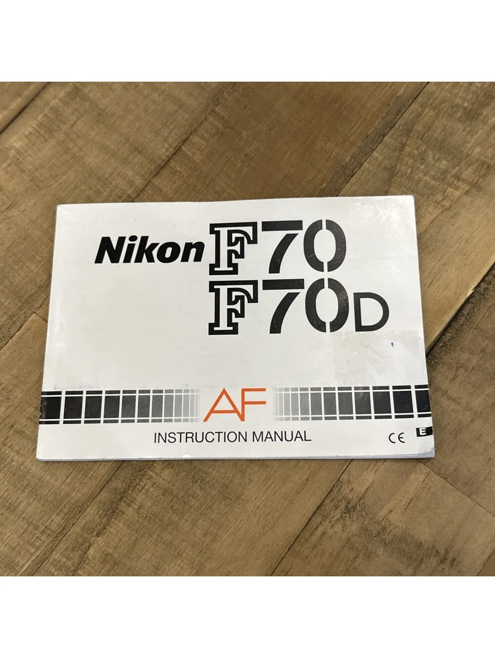 Nikon F70 F70D Panorama AF Instruction Manual English
